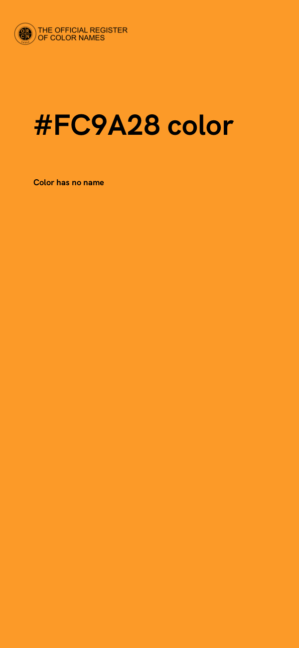 #FC9A28 color image