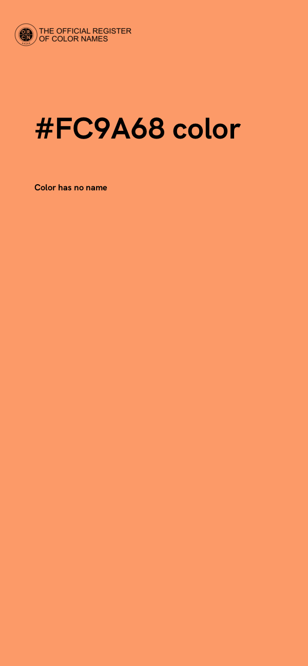 #FC9A68 color image