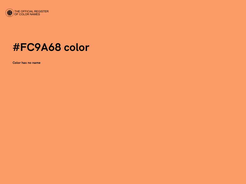 #FC9A68 color image