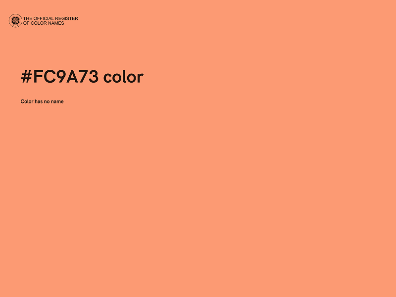 #FC9A73 color image