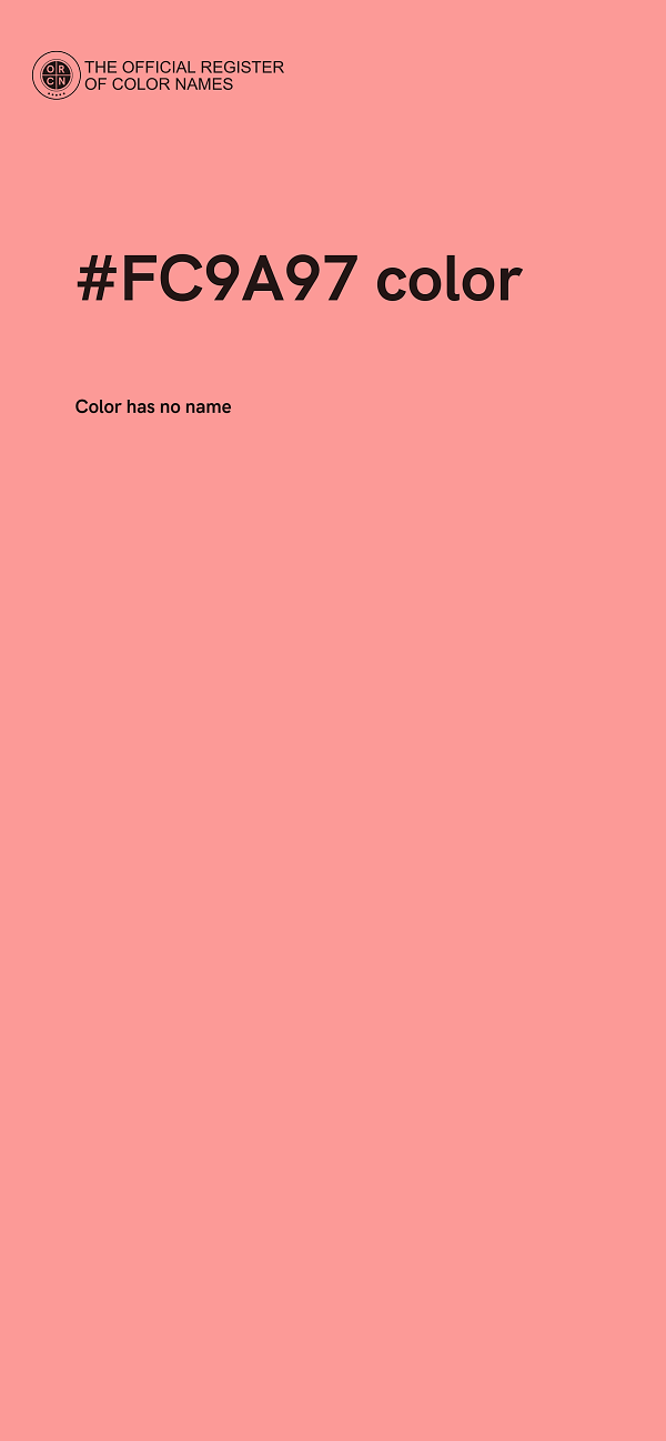 #FC9A97 color image