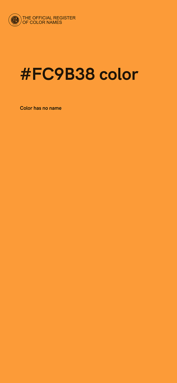 #FC9B38 color image