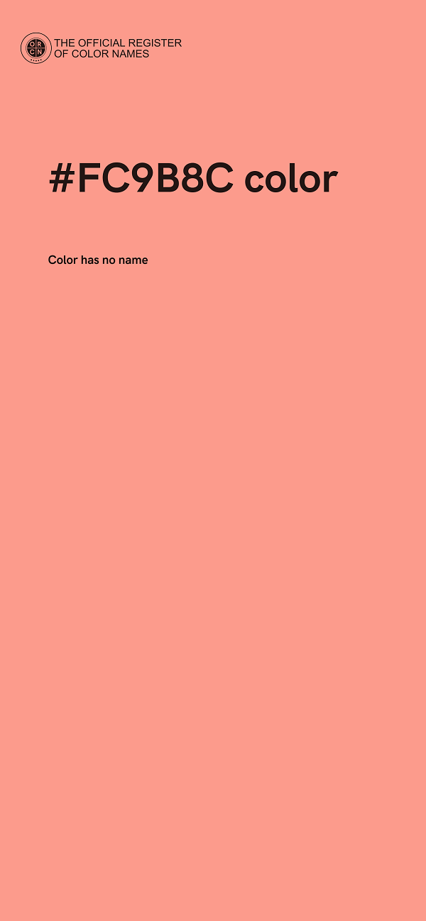 #FC9B8C color image