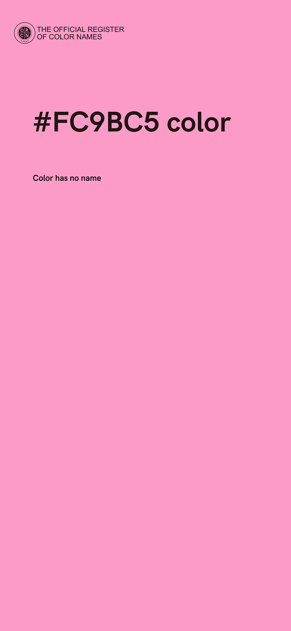 #FC9BC5 color image