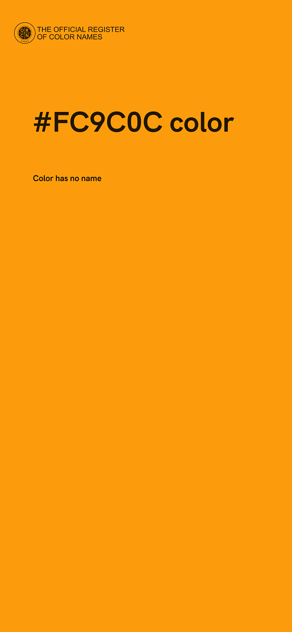 #FC9C0C color image