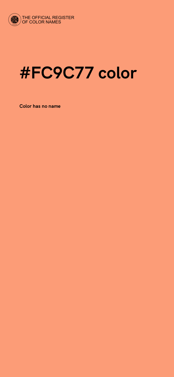#FC9C77 color image