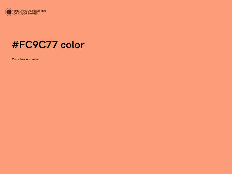 #FC9C77 color image