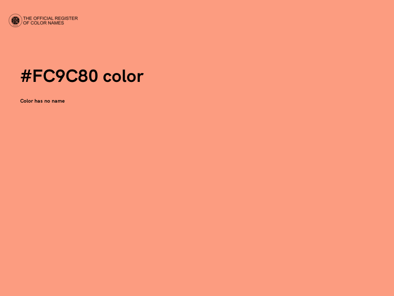 #FC9C80 color image
