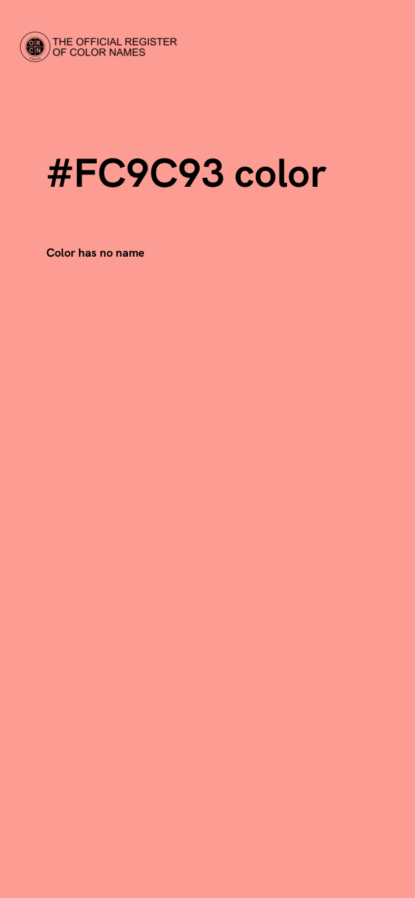 #FC9C93 color image