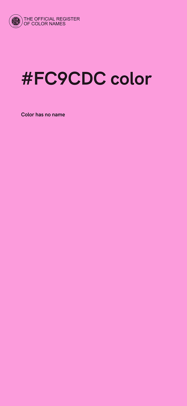 #FC9CDC color image