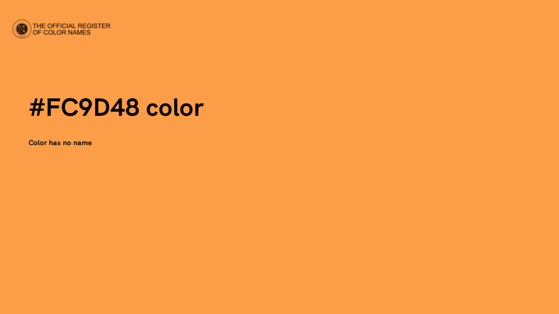 #FC9D48 color image