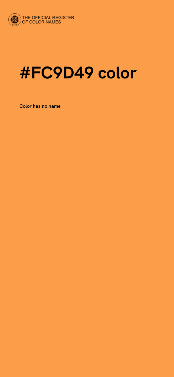 #FC9D49 color image