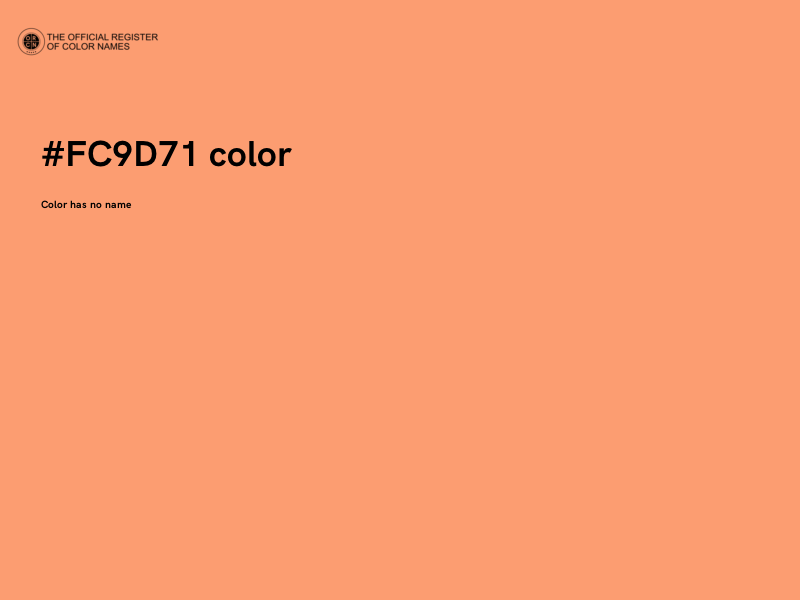 #FC9D71 color image