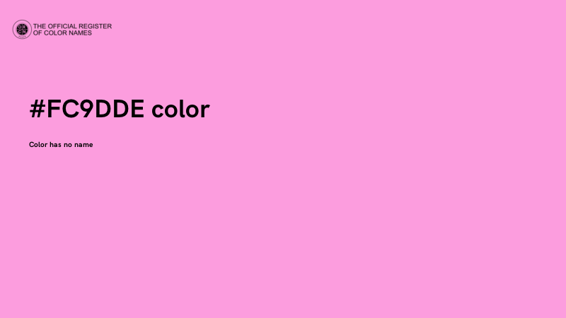 #FC9DDE color image