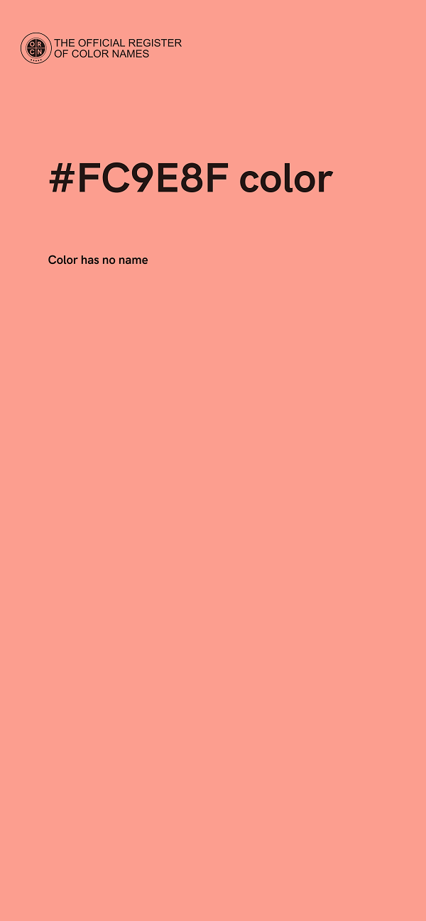 #FC9E8F color image