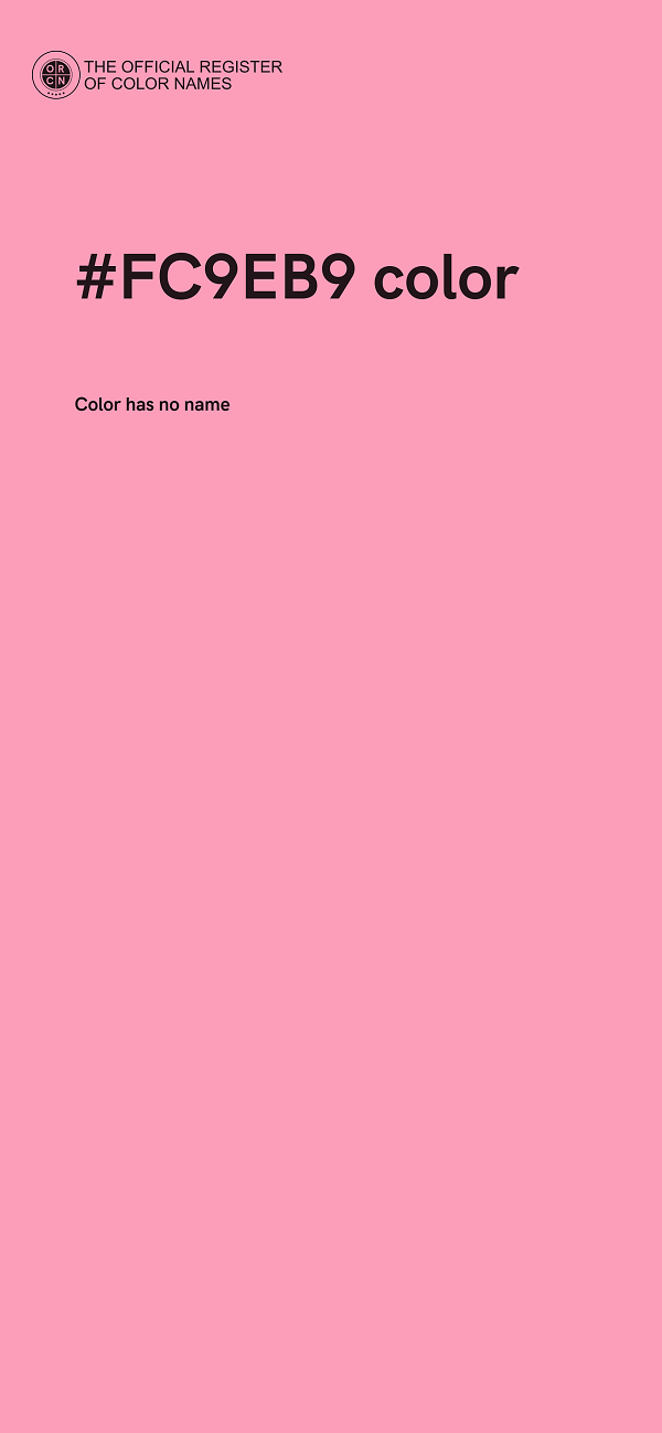 #FC9EB9 color image