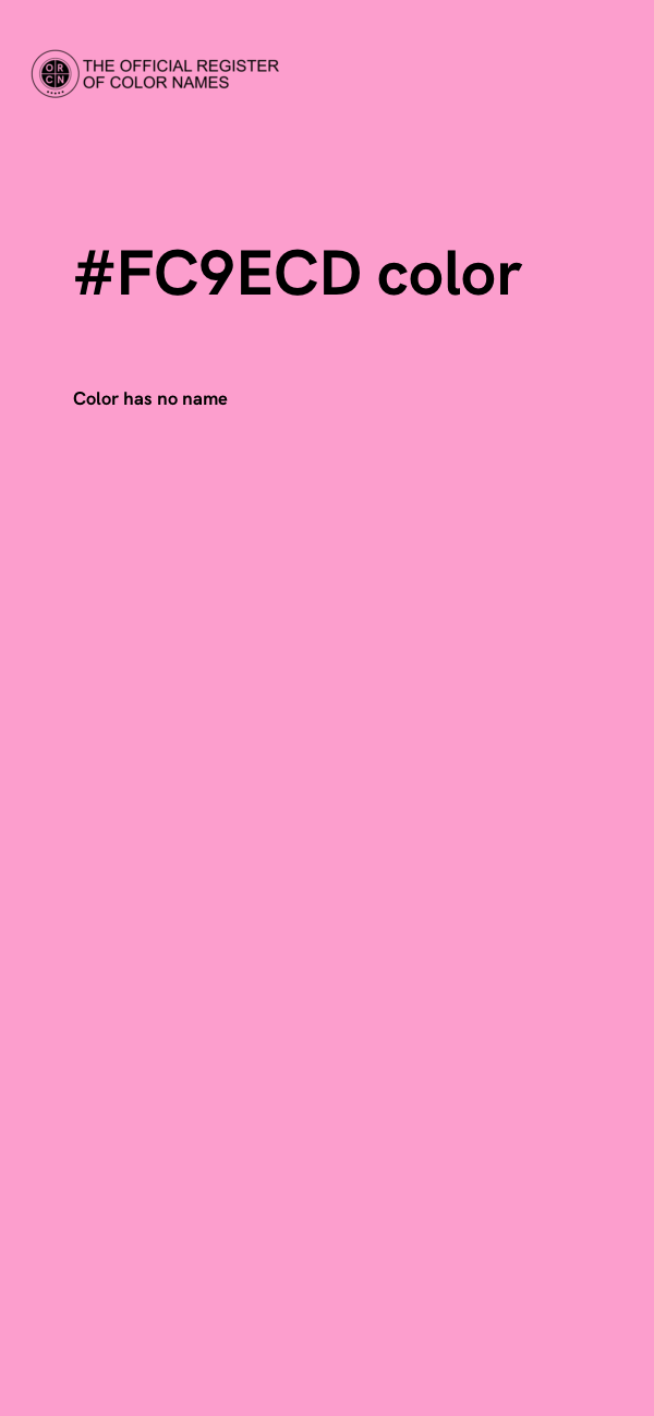 #FC9ECD color image