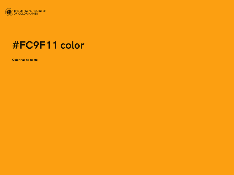 #FC9F11 color image