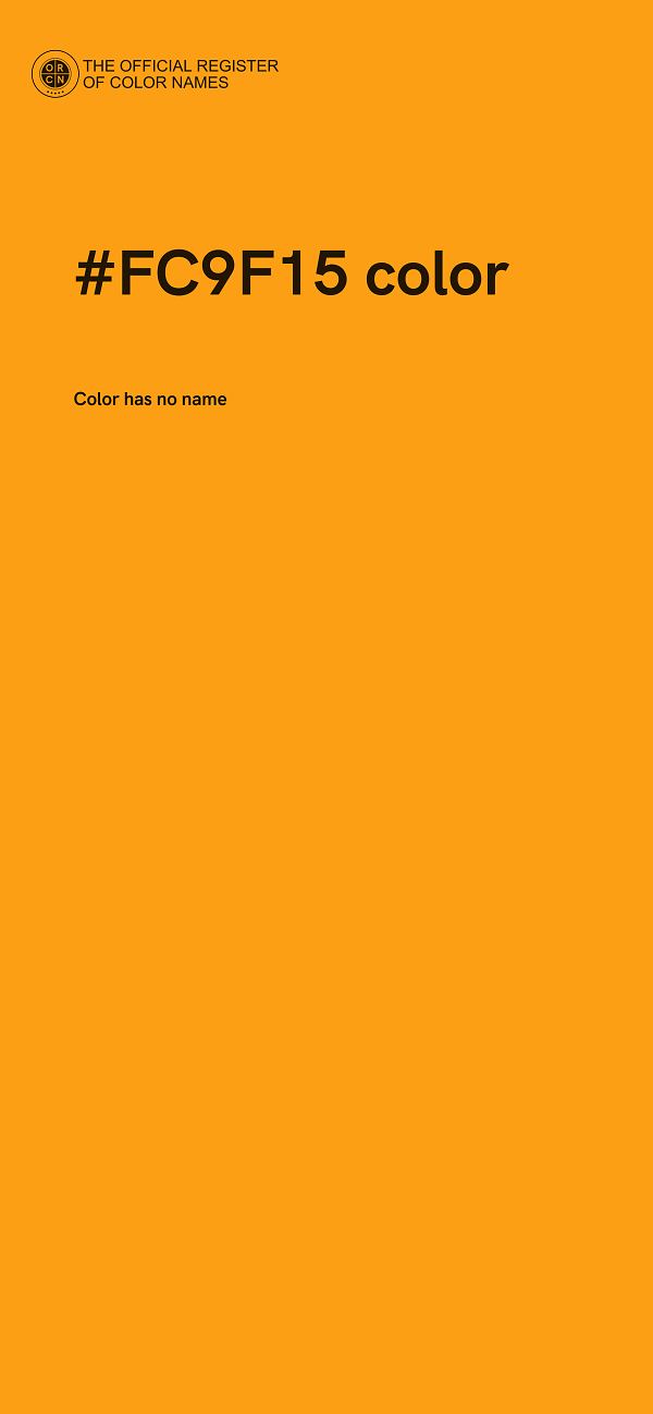 #FC9F15 color image