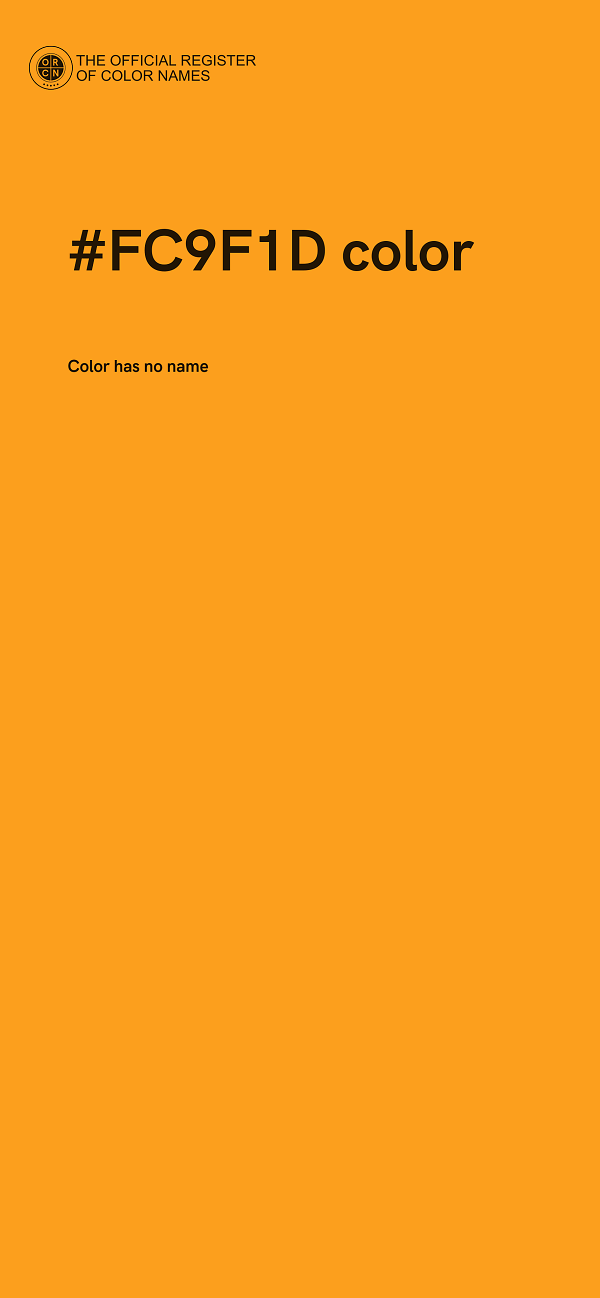 #FC9F1D color image