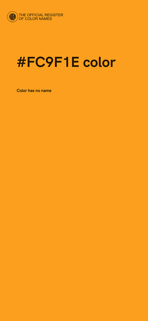 #FC9F1E color image