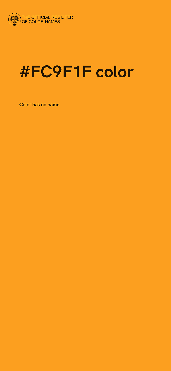 #FC9F1F color image