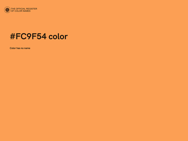 #FC9F54 color image