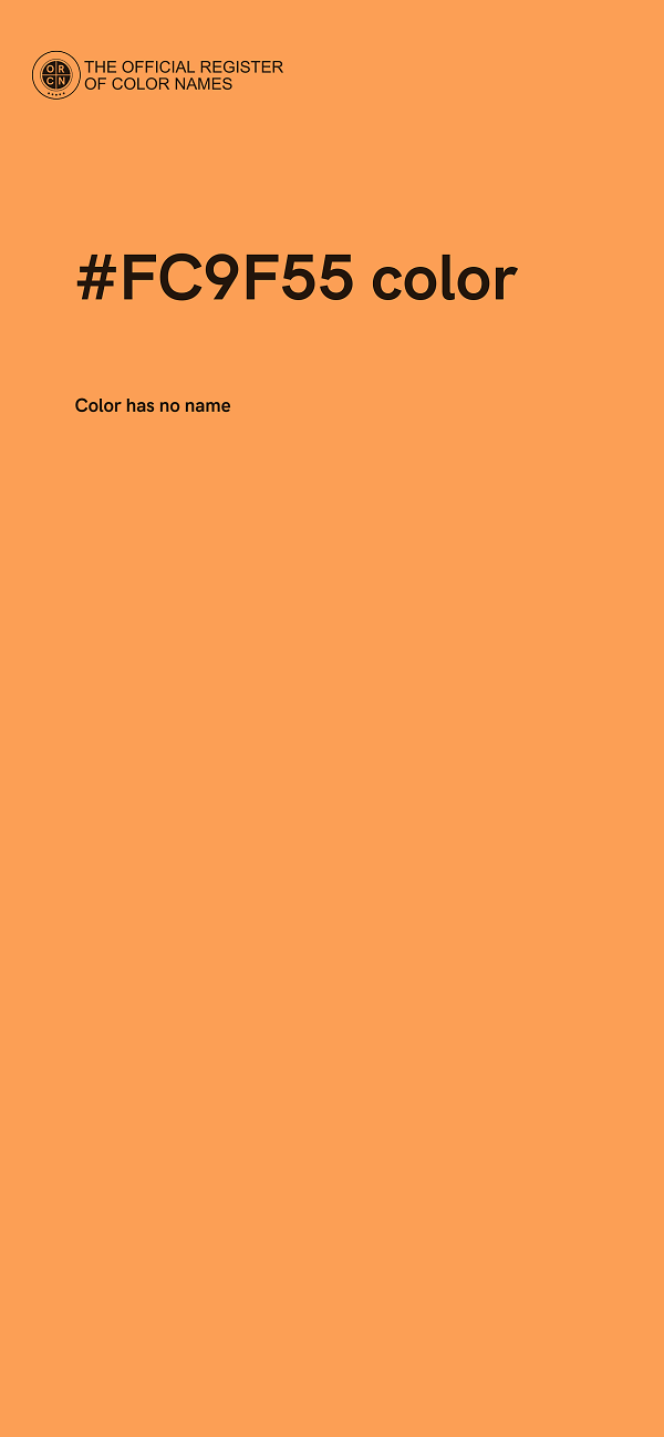 #FC9F55 color image