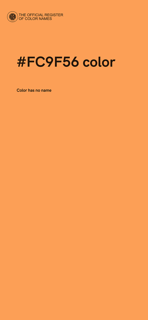#FC9F56 color image