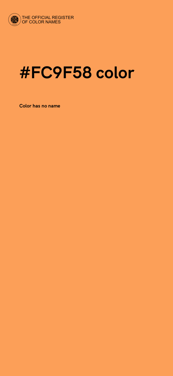 #FC9F58 color image