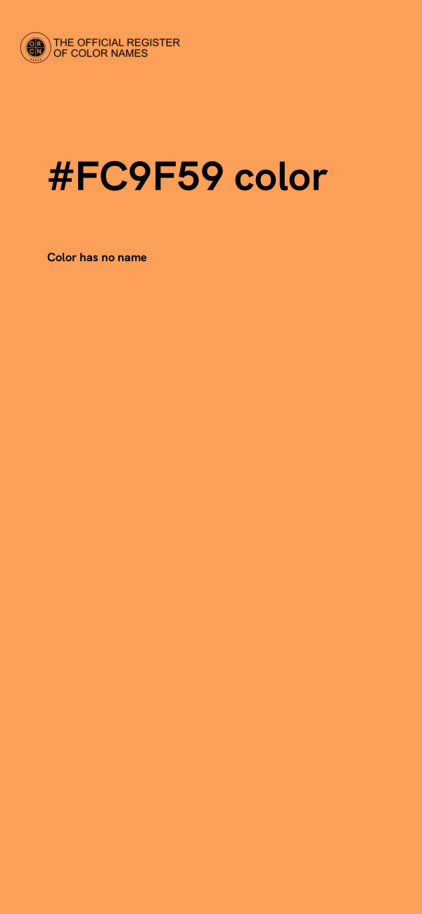 #FC9F59 color image