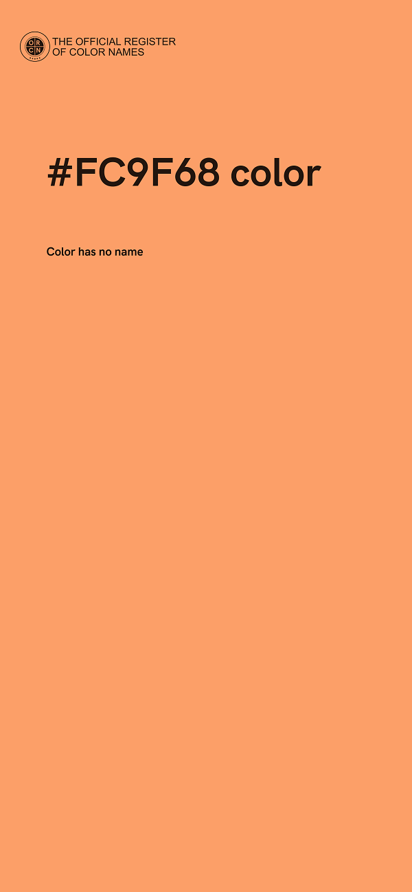 #FC9F68 color image