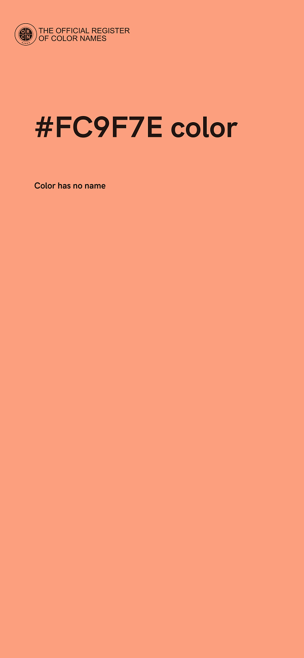 #FC9F7E color image