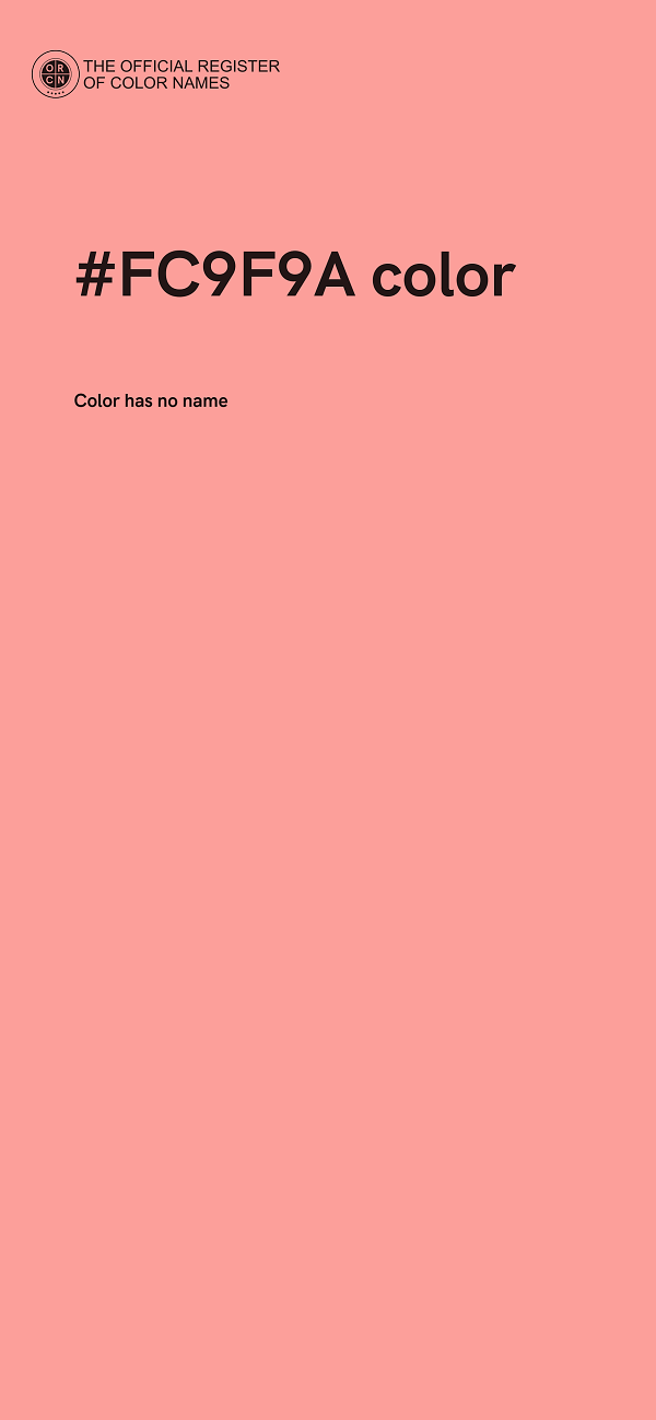 #FC9F9A color image