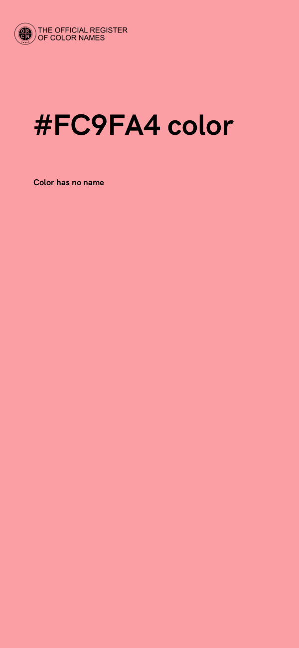 #FC9FA4 color image