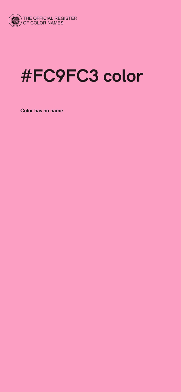 #FC9FC3 color image