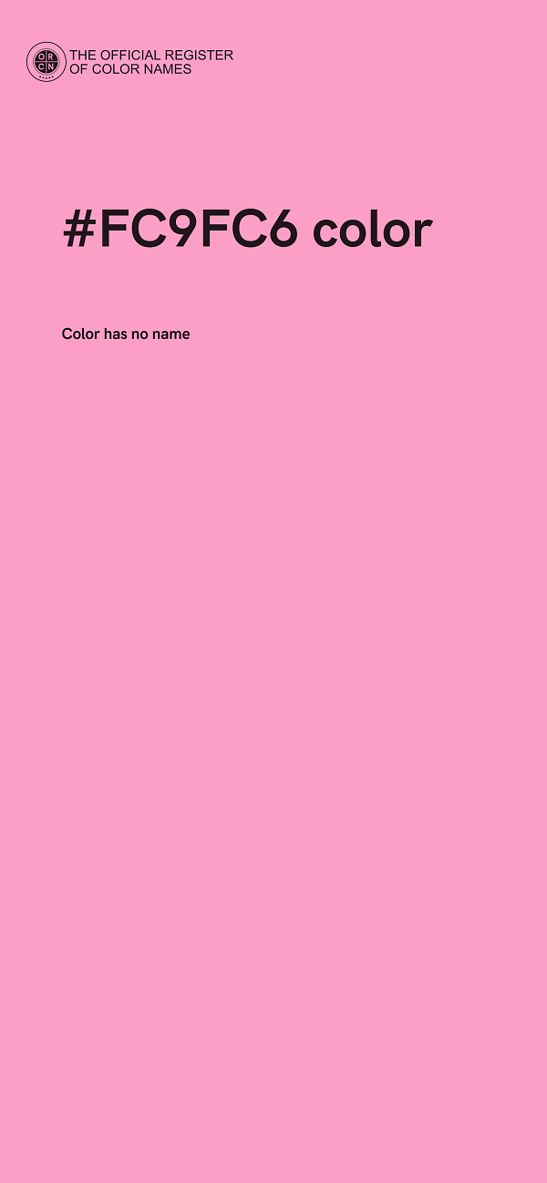 #FC9FC6 color image