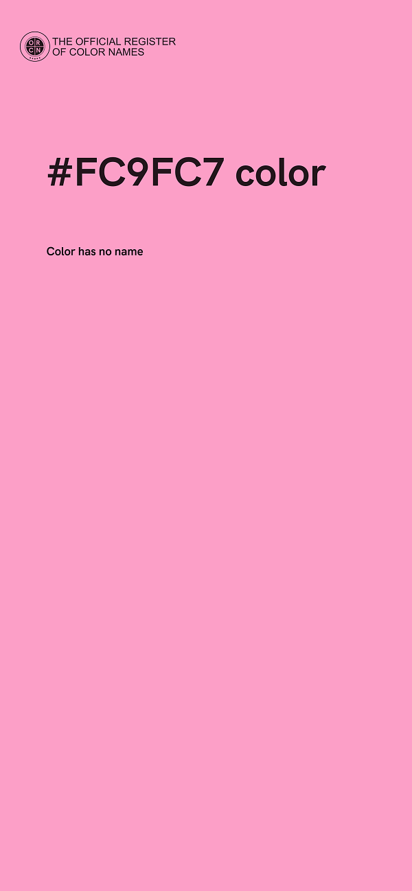 #FC9FC7 color image