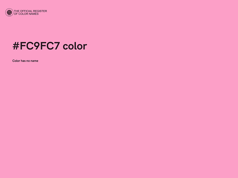 #FC9FC7 color image