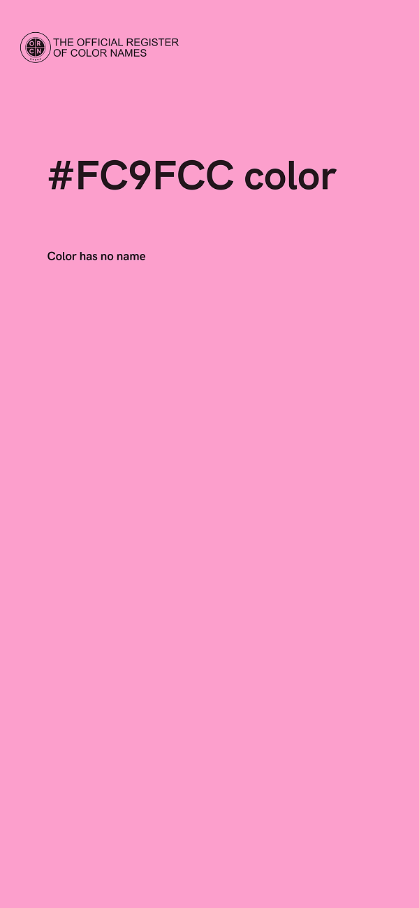 #FC9FCC color image