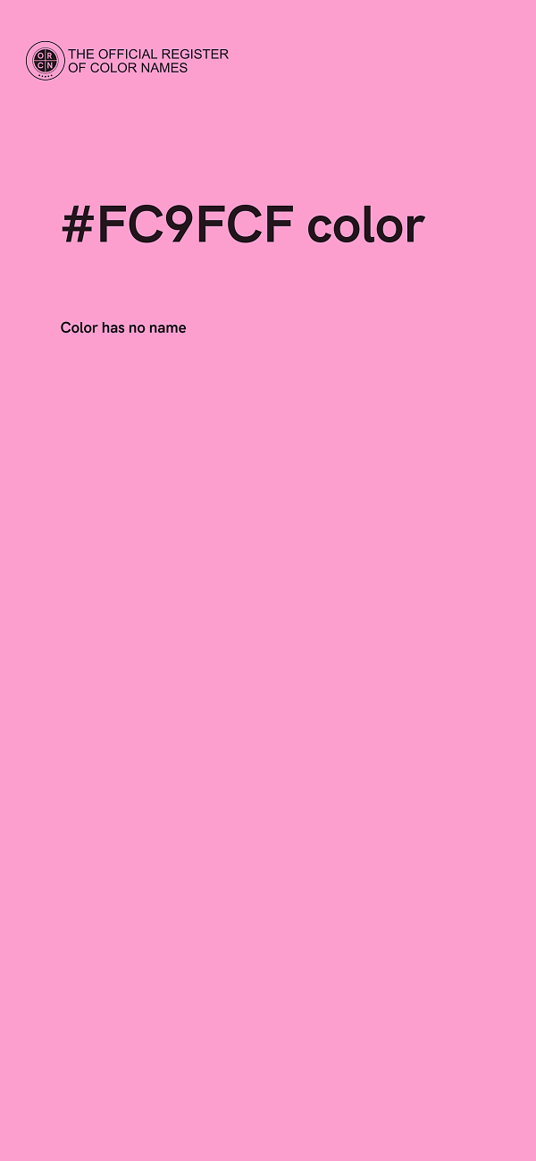 #FC9FCF color image