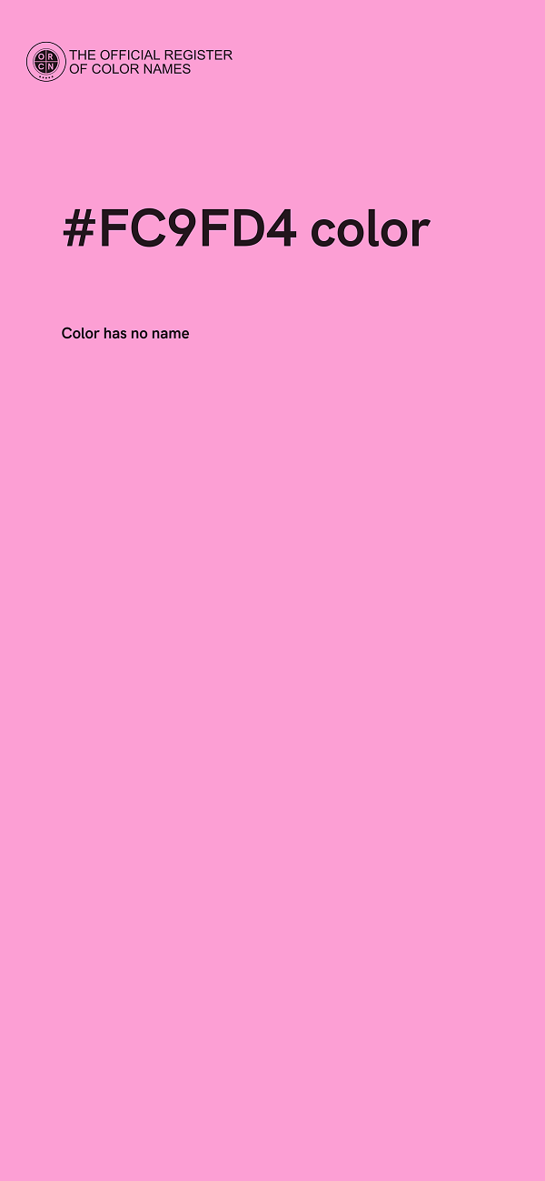 #FC9FD4 color image