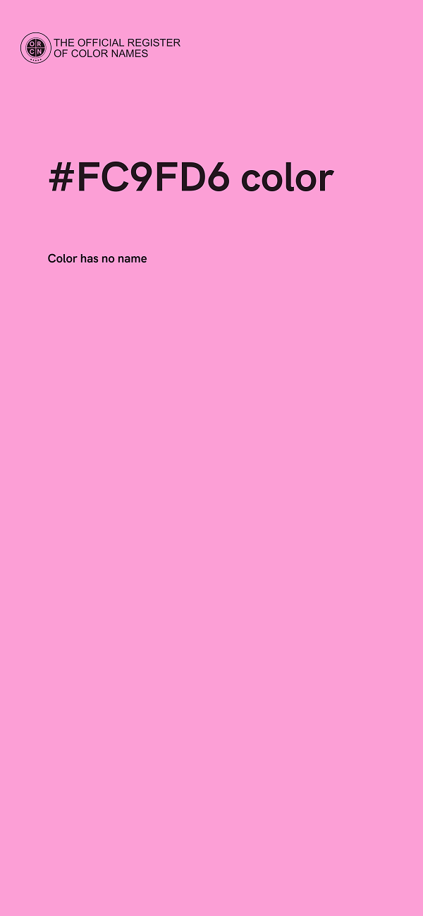 #FC9FD6 color image