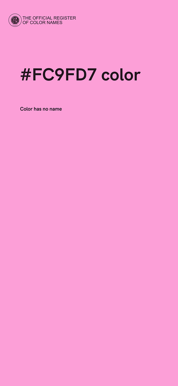 #FC9FD7 color image