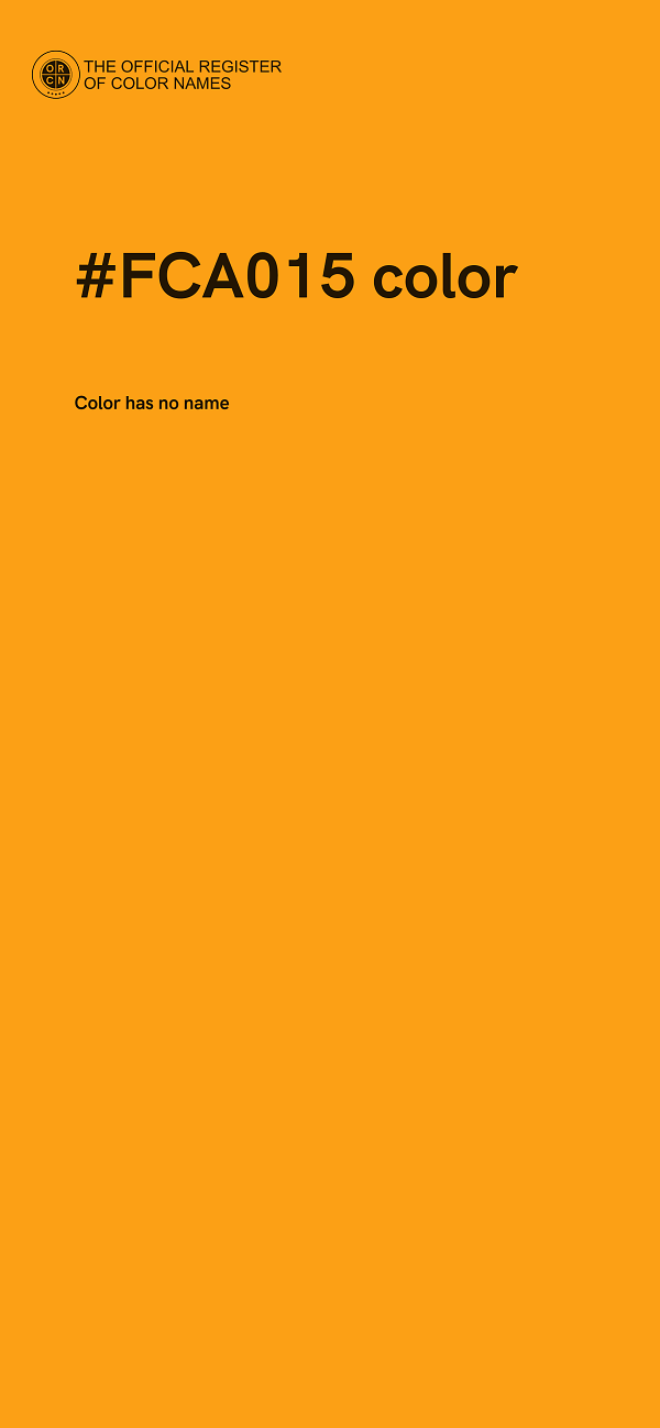 #FCA015 color image