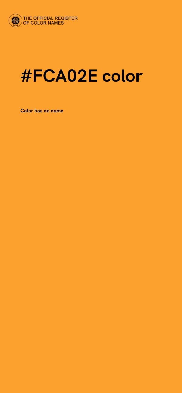 #FCA02E color image