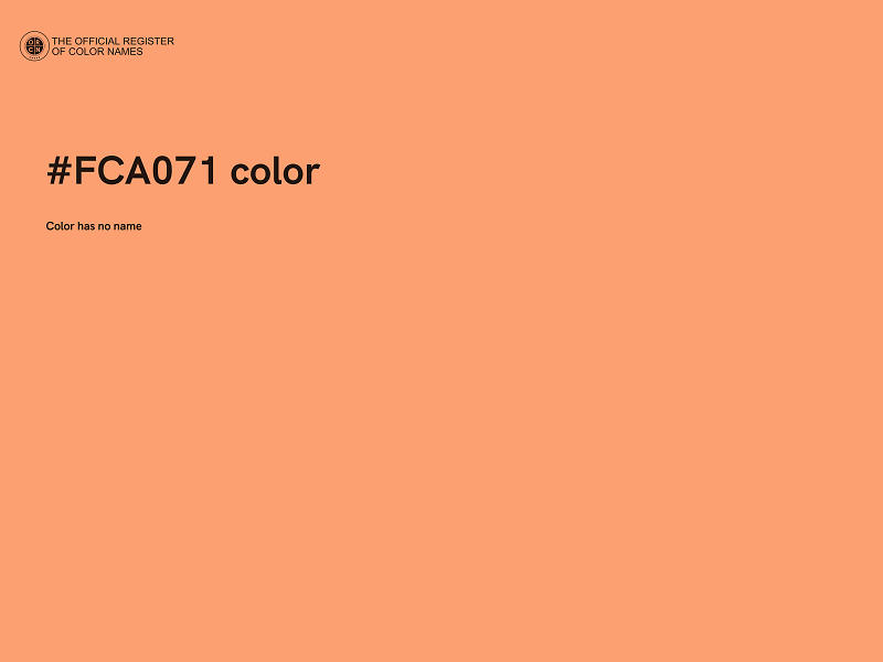 #FCA071 color image