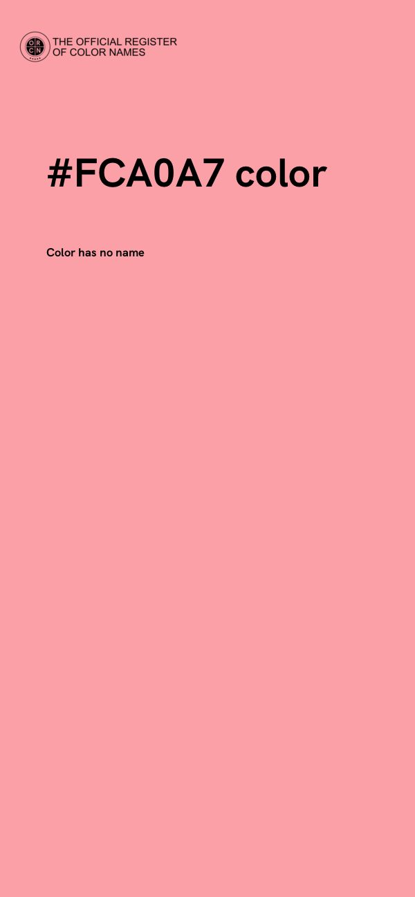 #FCA0A7 color image