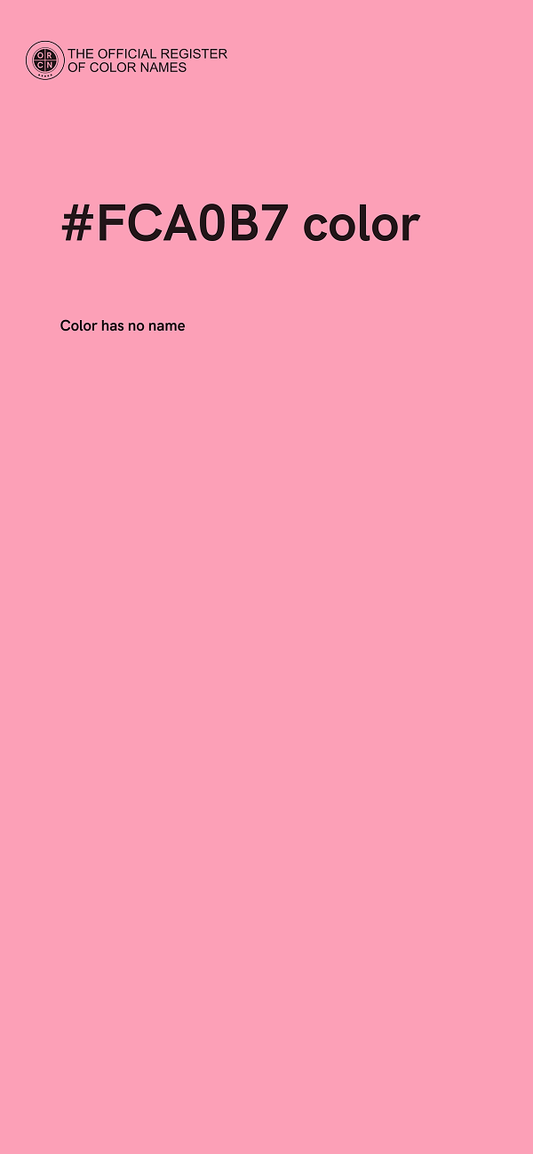 #FCA0B7 color image