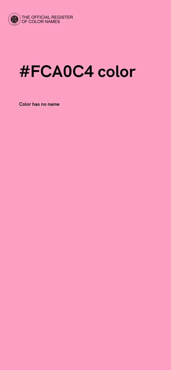 #FCA0C4 color image